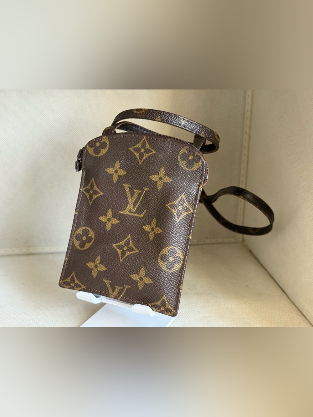 LOUIS VUITTON Crossbody Pochette Secrete M45484 Monogram Pouch Bags Authentic